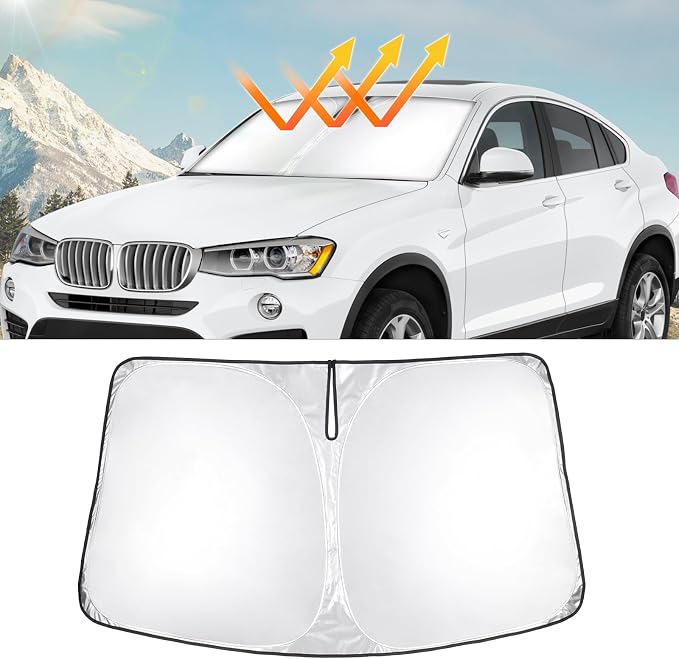T TGBROS Windshield Sun Shade Custom Fit by TTGBROS