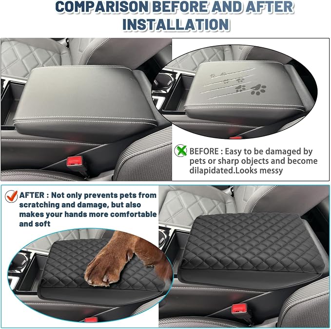 Ruiya 2025 Atlas Armrest Cover for VW Atlas 2025 Accessories Soft Comfy Thicken - Image 5