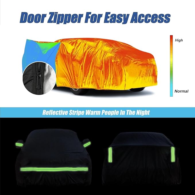 Waterproof Car Covers for 2008-2025 Dodge Challenger Custom Heavy Duty - Image 6