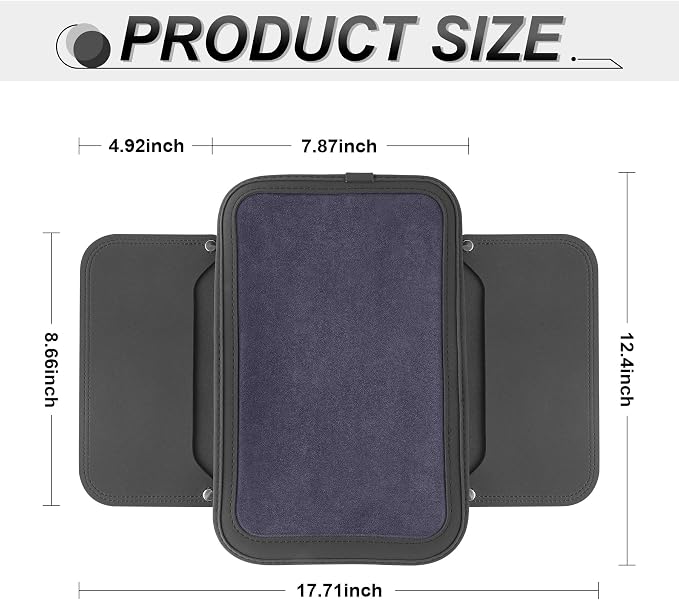 SINGARO Car Leather Center Console Cover - Image 2