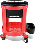 DNA Motoring TOOLS-00197 Round Mechanics Roller Seat Creeper Stool by DNAMOTORING-Tools