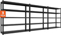 72" H Garage Shelving 2000LBS Heavy Duty Storage Shelves Adjustable 5 Tier by Howzone