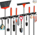 2 Pack Mop and Broom Holder Wall Mount, Upgraded Broom Hanger Wall Mount by FODARSAI