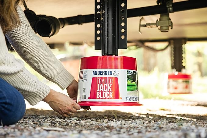 ANDERSEN HITCHES | RV Accessories and Supplies | Trailer Jack Blocks 2-Pack w/ - Image 5