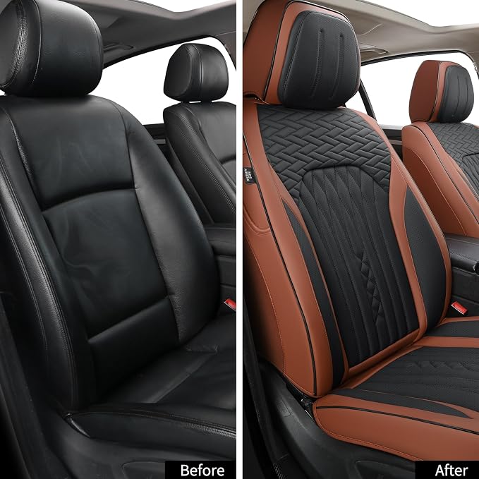 Car Seat Covers Full Set, Leather Seat Covers - Image 6