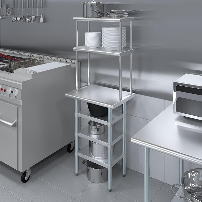 Amgood 18" x 24" Stainless Steel Work Table - Image 4