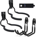 3-H Weed Eater Hanger 2 Pack, 2 Large Garage Wall Hooks, 1 Extension Strap by 3-H