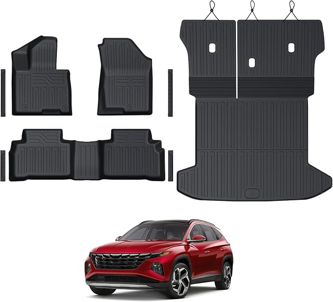 Floor Mats Set for 2022-2025 Hyundai Tucson Gas, Full Coverage All Weather by GALVAGNITE