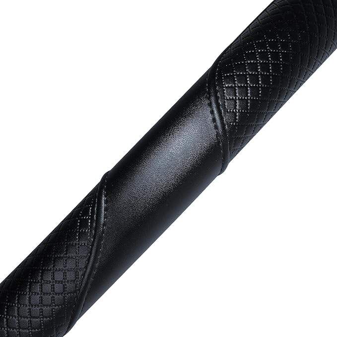 Haokay Heavy Duty Pure Cowhide Steering Wheel Cover, Genuine Leather Steering - Image 4