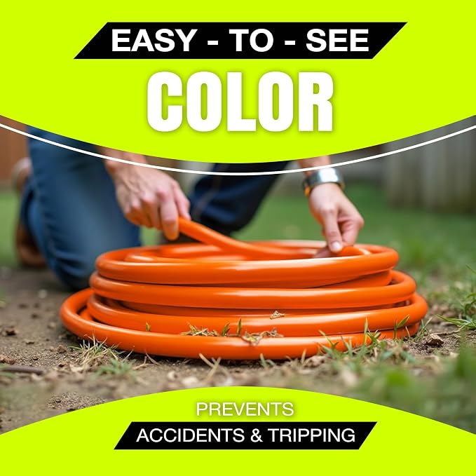 75ft Outdoor/Indoor Extension Cord 12/3 Gauge Extra Heavy Duty 3 Prong SJTW - Image 5