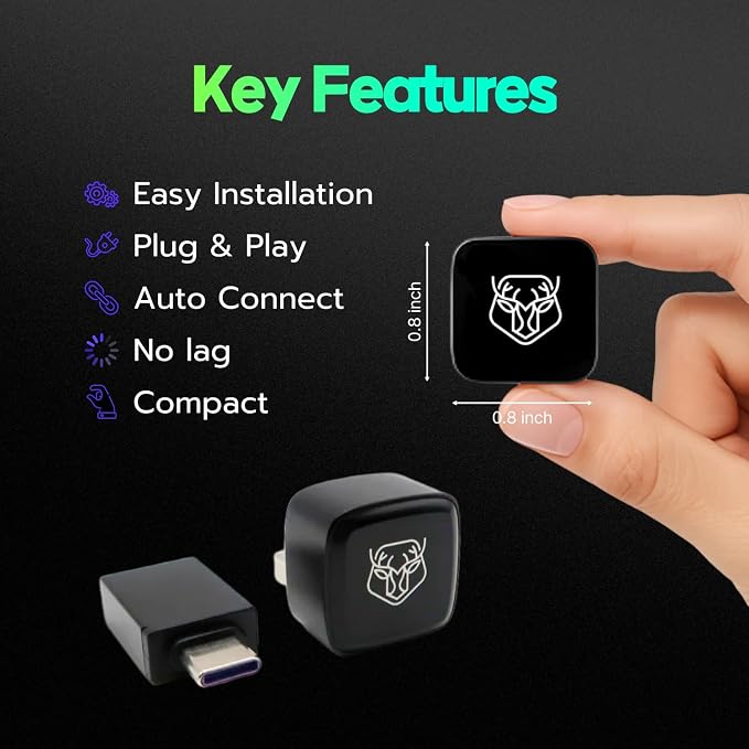2025 Upgraded Wireless CarPlay & Android Auto Adapter | Instantly Converts - Image 4
