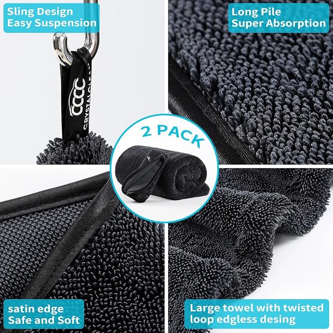 Crystal Clean 1300GSM Microfiber Towels - Image 8