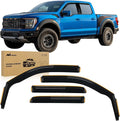 Nilight Durable Rain Guards for Ford F150 Super Crew 2009-2014, F150 SVT Raptor by Nilight