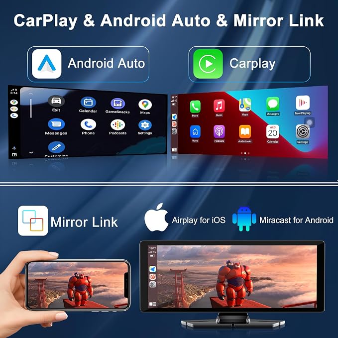 Carplay Screen for Car, 10.26" HD Car Stereo for Apple Carplay & Android Auto - Image 5