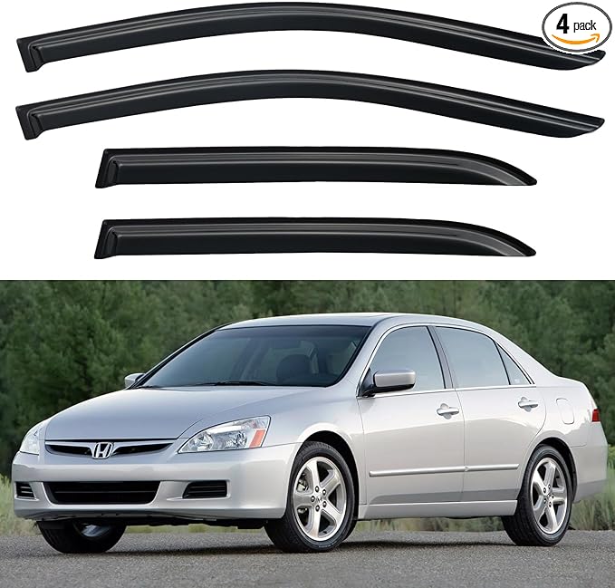 Window Visors Rain Guards Shield by YQAUTEC