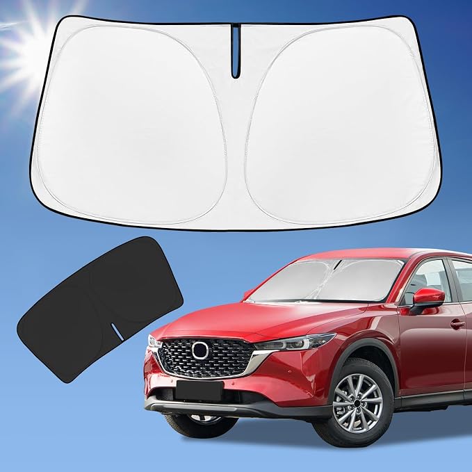 for Mazda CX5 CX-5 2017-2024 2025 Sun Shade Sunshade Windshield Cover, 4-Layer by ZOIBVCARSUNSHADE