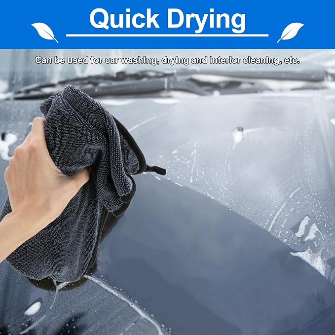 CICMOD Car Drying Towels 35"x24" Large Microfiber Towels - Image 4