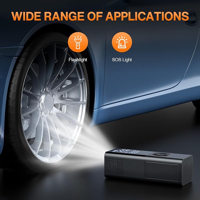Tire Inflator Portable Air Compressor, Air Pump - Image 7