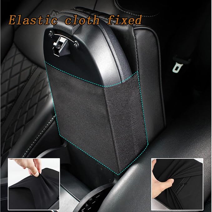 Car Center Console Cover, Memory Foam Car Armrest Cover, Middle Organizer Elbow - Image 5