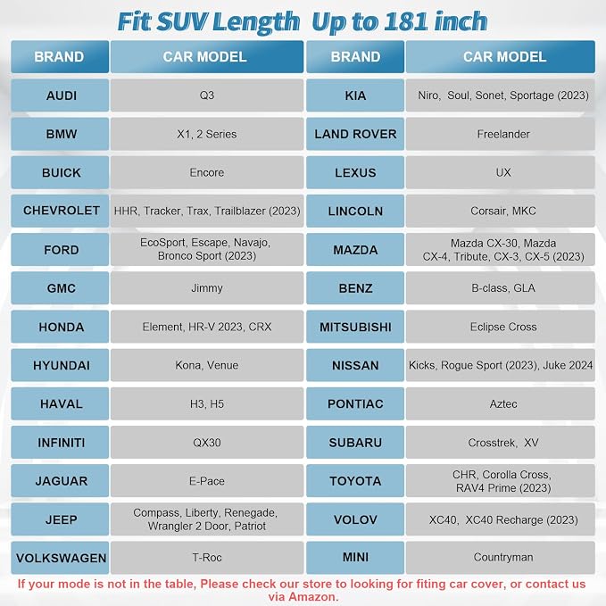 SUV Car Cover Waterproof All Weather, Outdoor Car Covers - Image 2