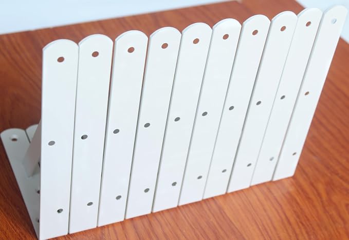 16 Pack L8 x H 6" White Heavy Duty Shelf Brackets - Image 7
