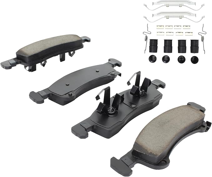 Premium Semi-Metallic Front Brake Pads Compatible - Image 2