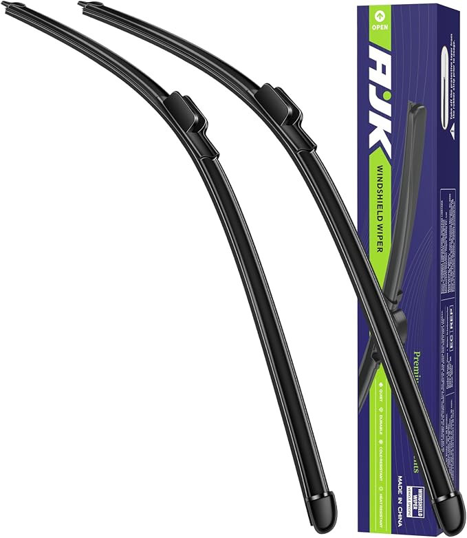 AJK 26 and 16 inch Wiper Blades, Premium All Season 2 Pack Driver Side by AJK