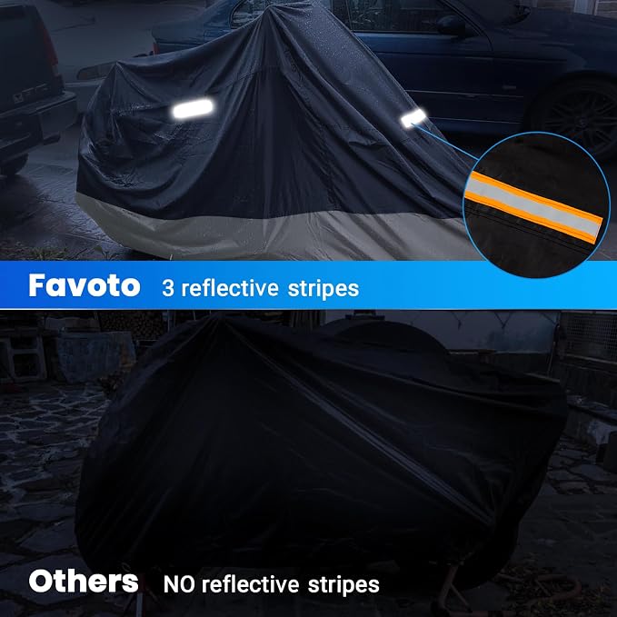 Favoto Motorcycle Cover Waterproof Outdoor - Image 5
