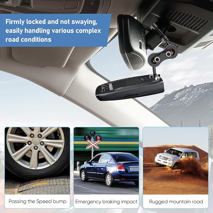 Radar Detector Mount Rearview Mirror Bracket, Car Truck Mirror Radar Mount - Image 4