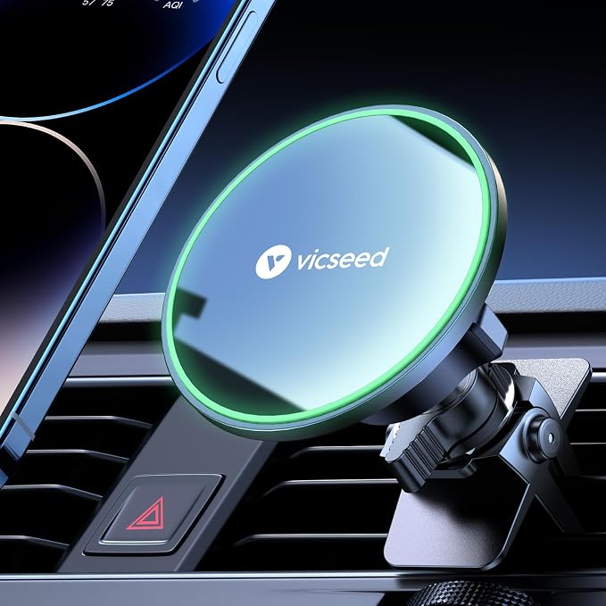 VICSEED for MagSafe Car Mount Magnetic Phone Holder for Car Vent 360 Adjustable by VICSEED