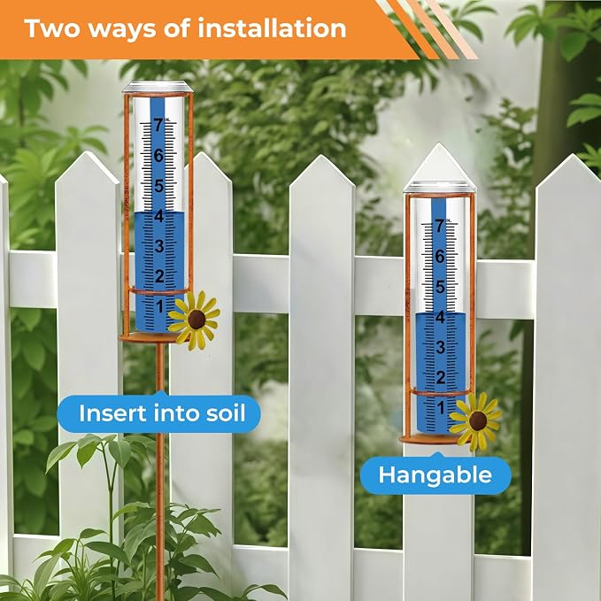 Rain Gauge Outdoor, Freeze Proof Rain Gauges Outdoors Best Rated, Lawn & Garden - Image 7