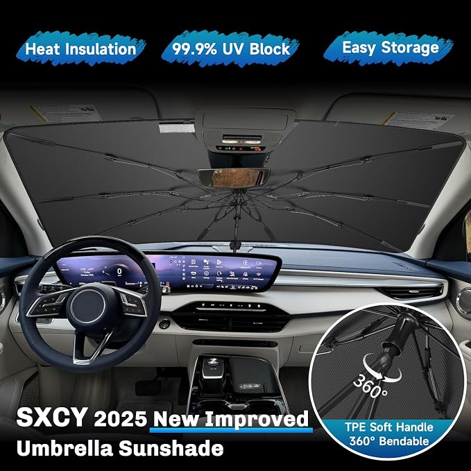 SXCY for 2025 Buick Enclave Windshield Umbrella Sunshade for 2025 Buick Enclave - Image 3