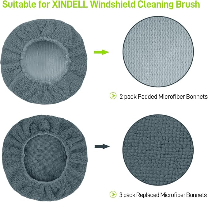XINDELL 5 Pack Microfiber Pads – Replacement Heads Cover - Image 3