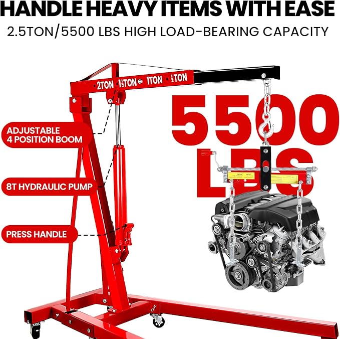 2.5 ton Engine Lift Cherry Picker - Image 4