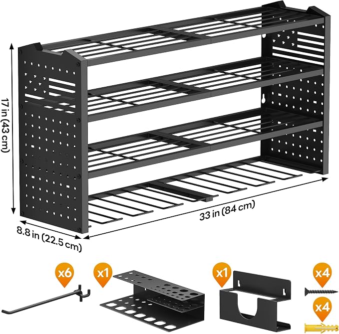 Tomorotec Wall-Mounted Power Tool Storage Rack - Image 7