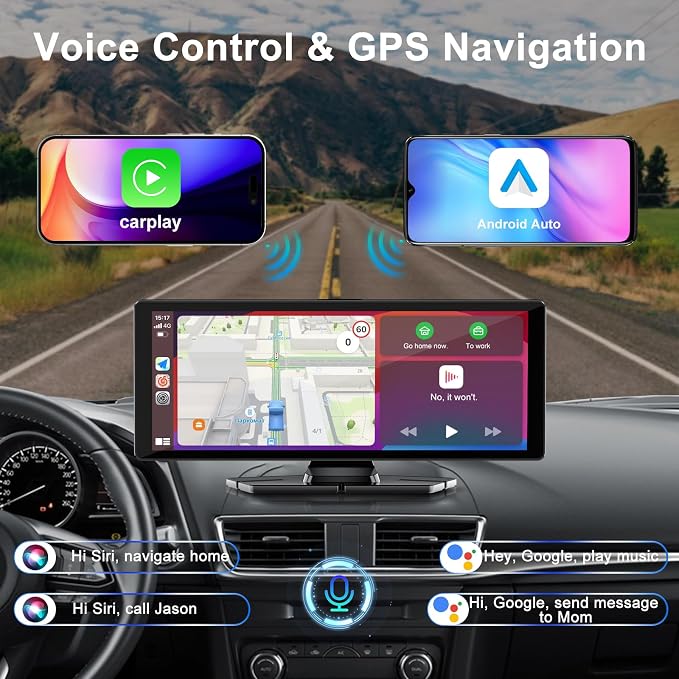 Carplay Screen for Car, 10.26" HD Car Stereo for Apple Carplay & Android Auto - Image 2