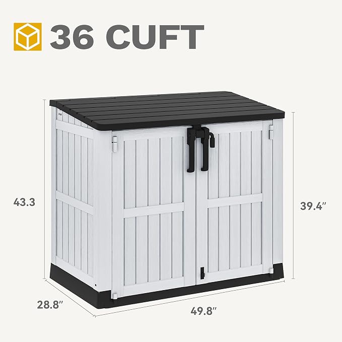 DWVO 36 cu ft Tool Storage Shed, Storage - Image 5
