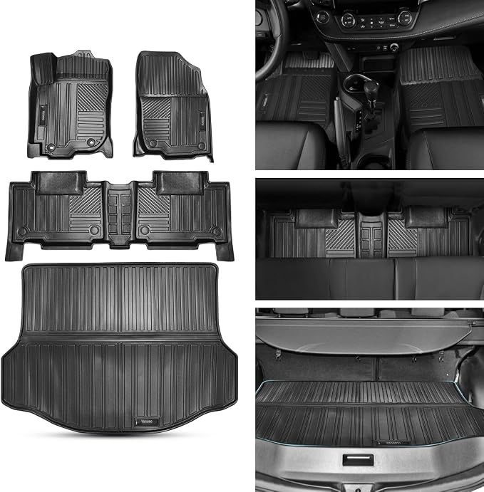 Vanseno Compatible for 2013 2014 2015 2016 2017 2018 Toyota Rav4 Floor Mats & by Vanseno
