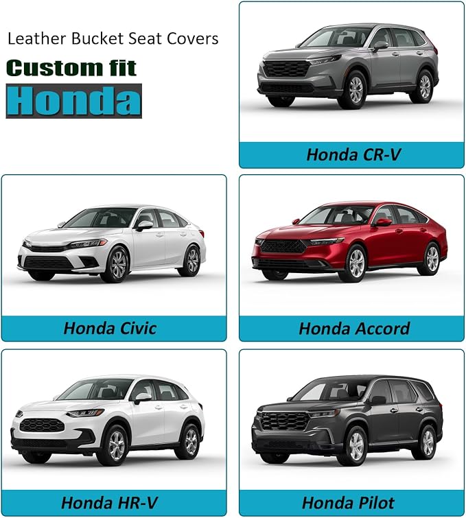 GIANT PANDA Front Seat Cover for Honda, 3D Air Mesh Bucket Car Seat Protectors - Image 5
