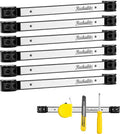 6 Pieces 12" Magnetic Tool Holder Strip, Stainless Steel Surface Tool Magnet Bar by RechabiteMagneticTools