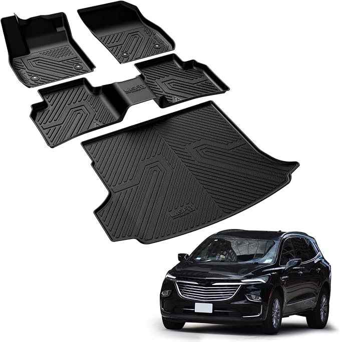 LASFIT Floor Mats & Cargo Mat for Buick Envision 2021-2026, TPE All Weather by LASFIT