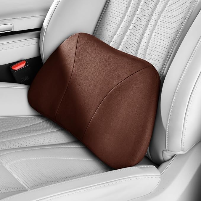 1P Lumbar Support Pillow, 15.5x8.7 Memory Foam, Superfiber Suede, Drive car by -----------------