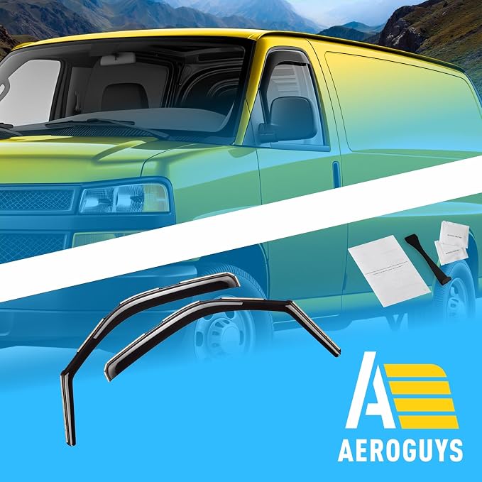 Extra Durable Window Deflectors in-Channel Visors Rain Guards Fit - Image 7