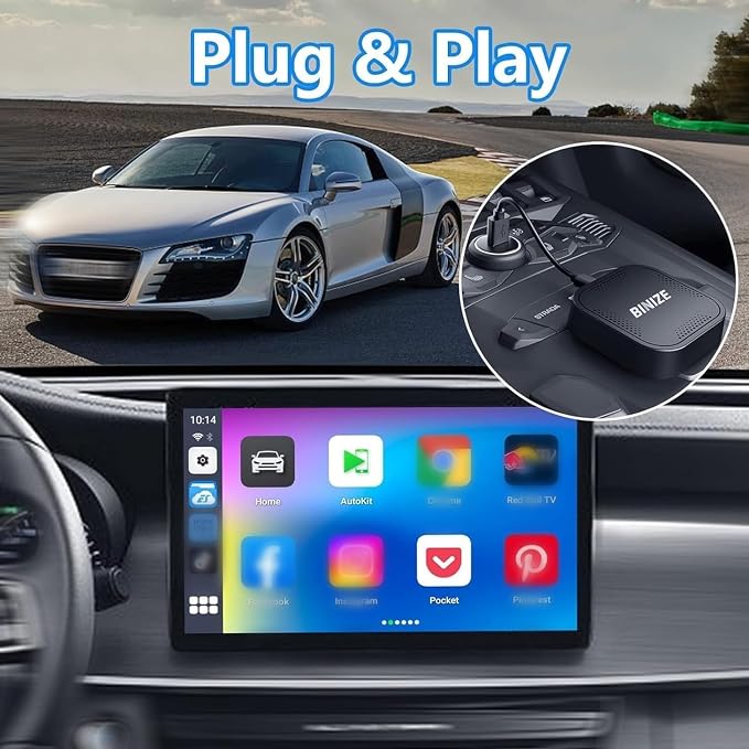BINIZE CarPlay Ai Box 2.0 Wireless CarPlay/Android Auto - Image 8
