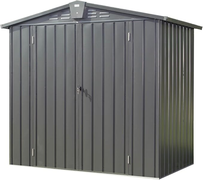 iKERY Galvanized Steel Storage Shed by IKERY