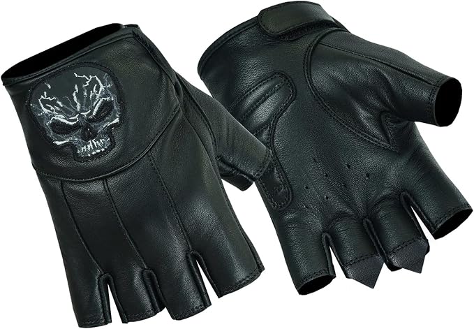 Daniel Smart Men's Motorcycle Leather Gloves by DanielSmart