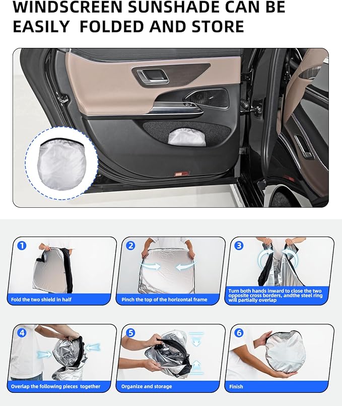 for 2025 Upgrade Highlander Windshield Sun Shade Front Sunshade Custom fit - Image 7