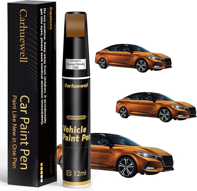 Monarch Orange Metallic Touch Up Paint Compatible by Carhuewell