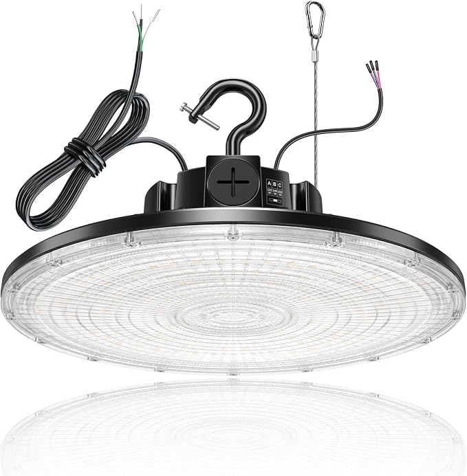 480V LED High Bay Light 300W 240W 200W Adjustable UFO Light 42000LM ETL DLC by YELLORE-Professionalledlightsmanufacturerspecializingincommercialandindustriallighting