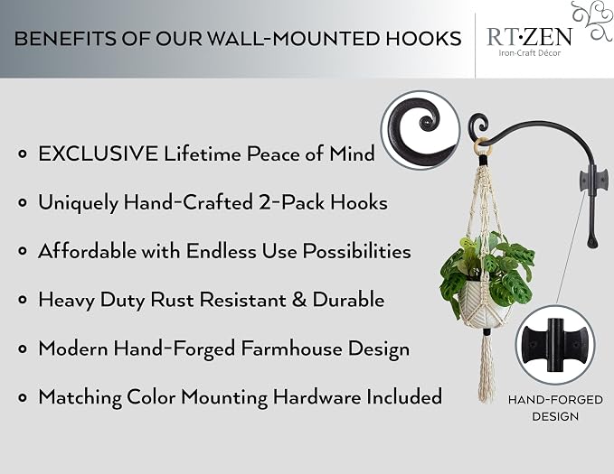 RTZEN Plant Hangers Outdoor or Indoor - Image 2